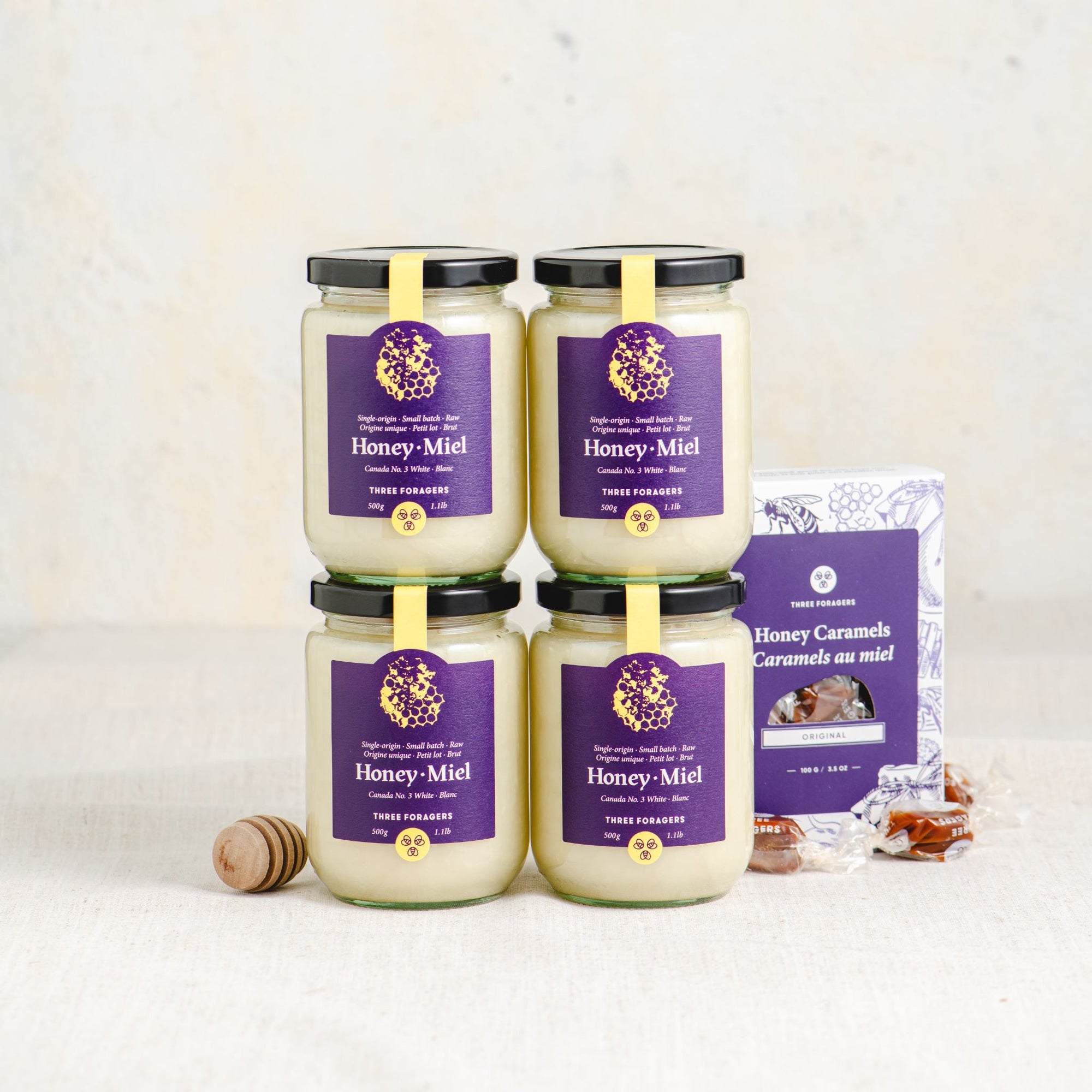 Creamed Honey Bundle (4 jars + bonus Honey Caramel!)