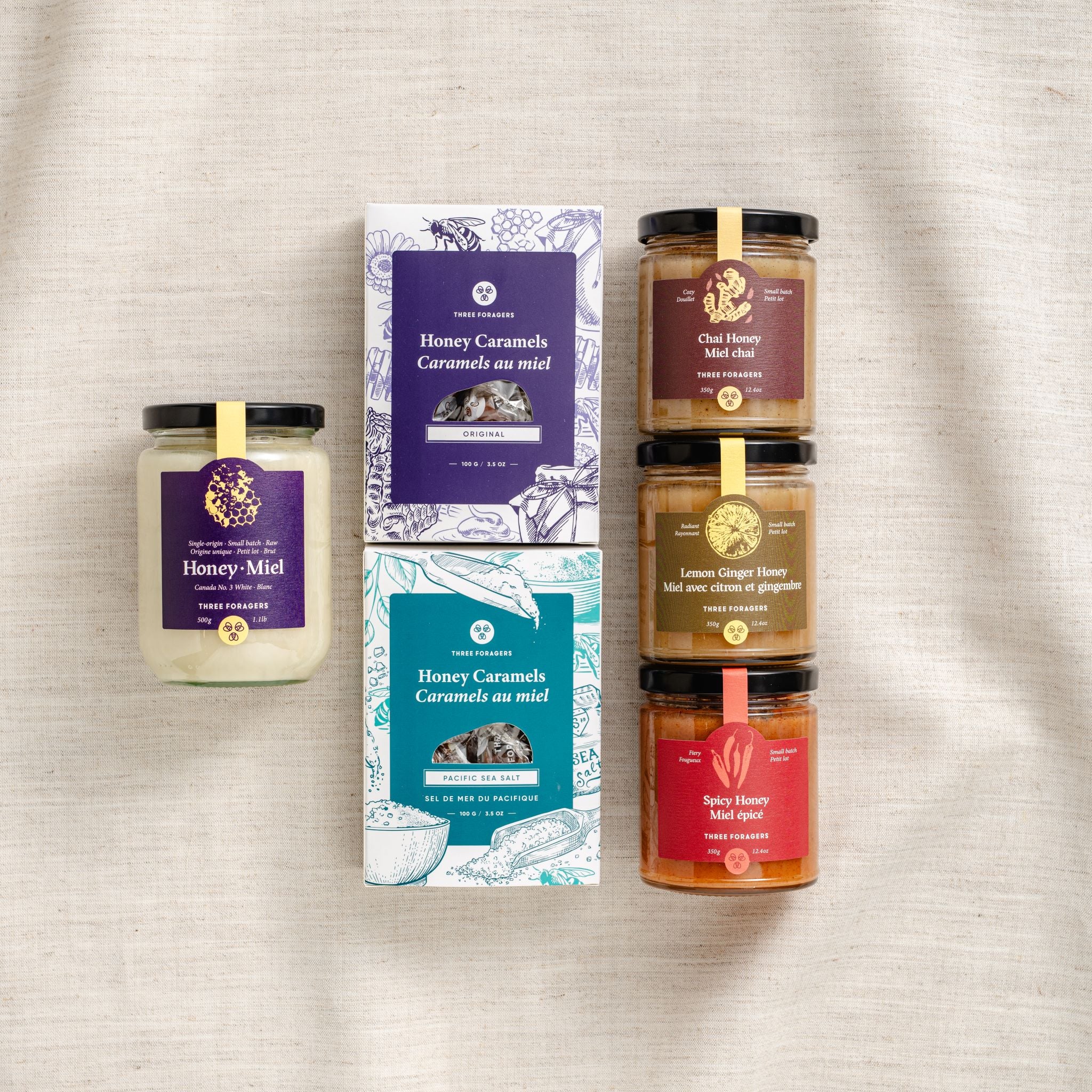 Superfood Honey Variety Pack (4 jars + 2 Honey Caramels)