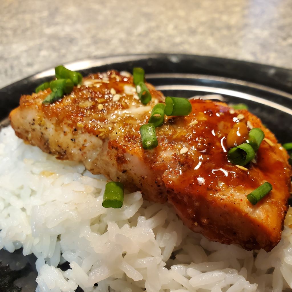 Hot Honey-glazed Trout