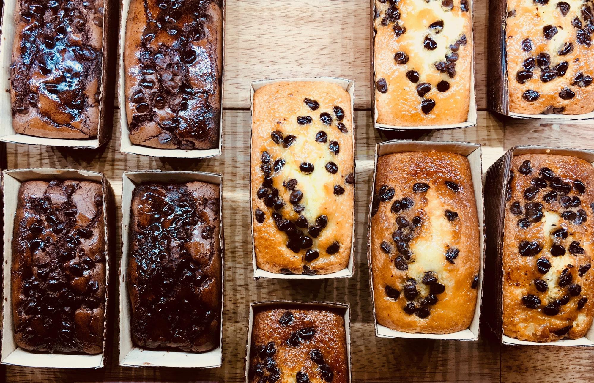 Freshly baked fruit cakes