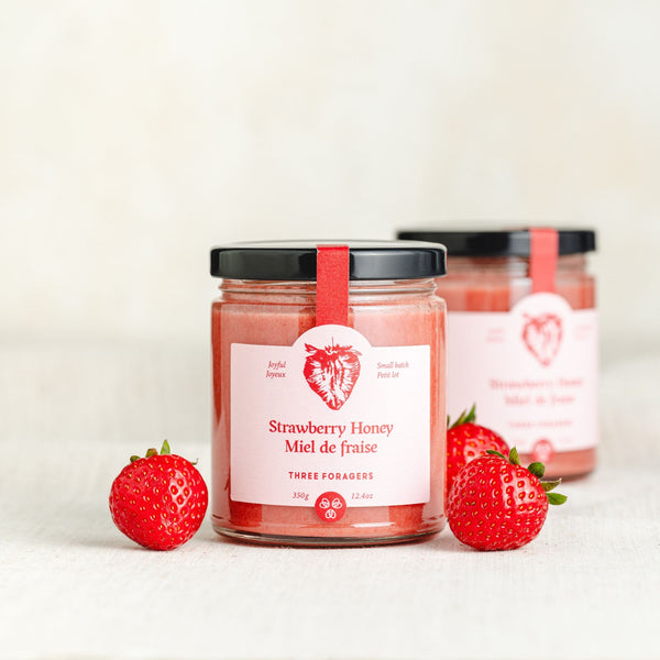 Strawberry Honey (2 Jars) – Three Foragers