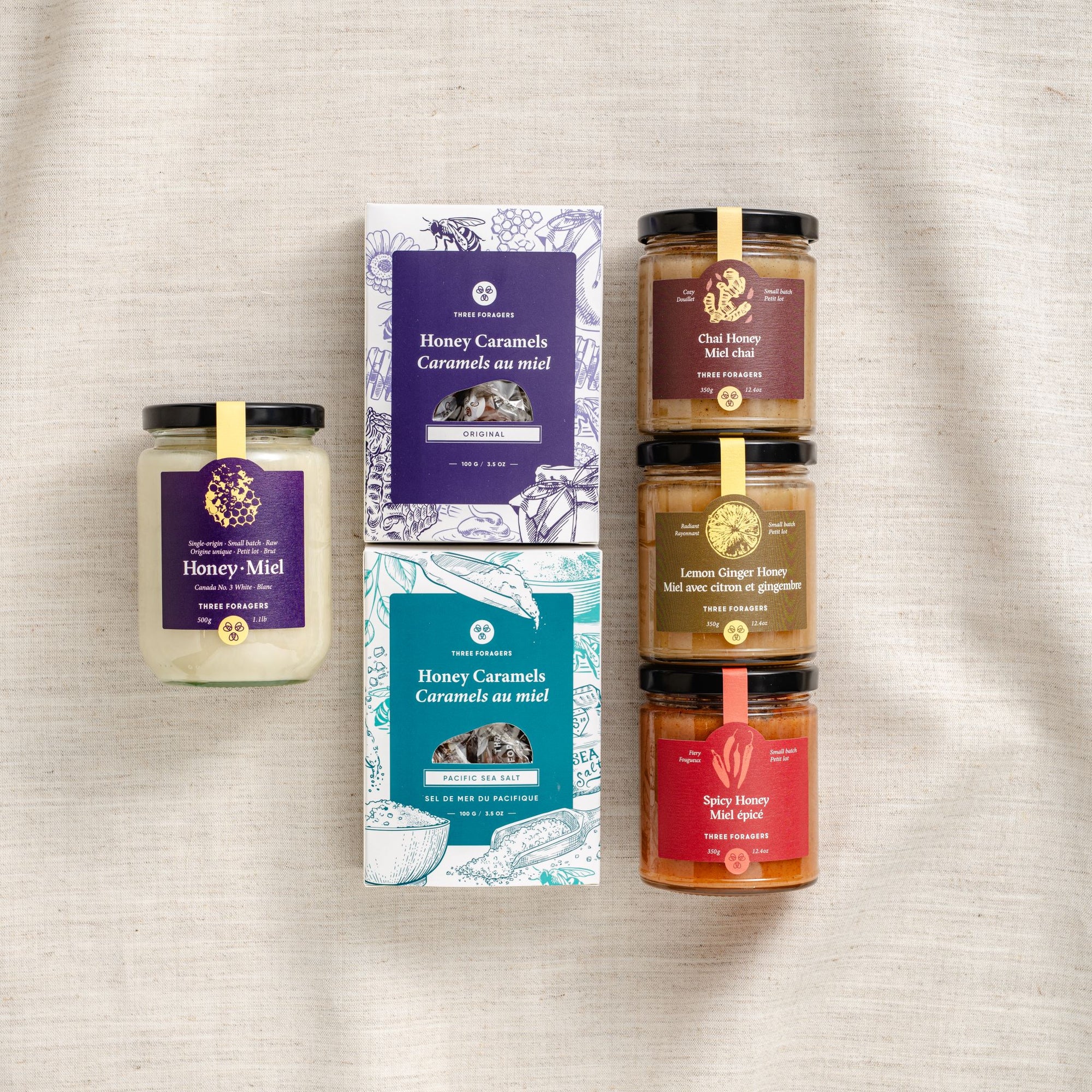 Superfood Honey Variety Pack (4 jars + 2 Honey Caramels!)